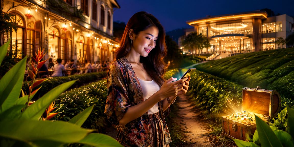 Pengguna di Ipoh mengakses kasino dalam talian melalui aplikasi mudah alih di platform 9700
